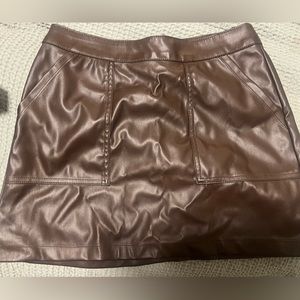 Leather skirt